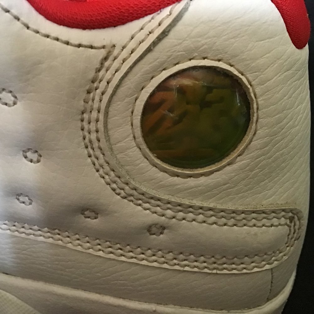 Air Jordan 13 Retro 'History of Flight’ High Tops White Leather with Hologram - Picture 12 of 16